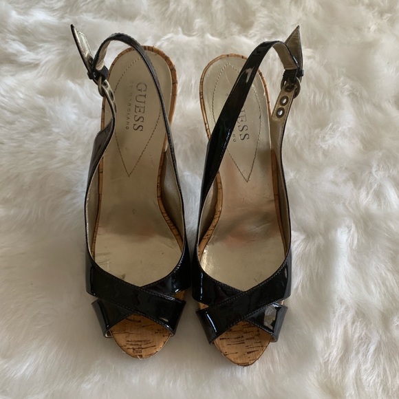 Guess Patent Leather Sling-back Heels - Picture 2 of 8